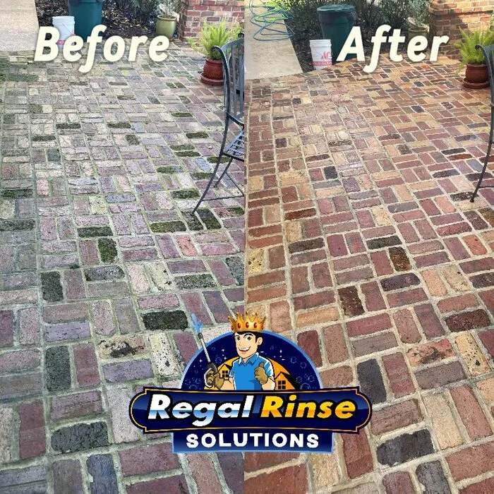 Paver sealing before and after