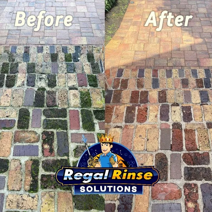 Paver sealing before and after