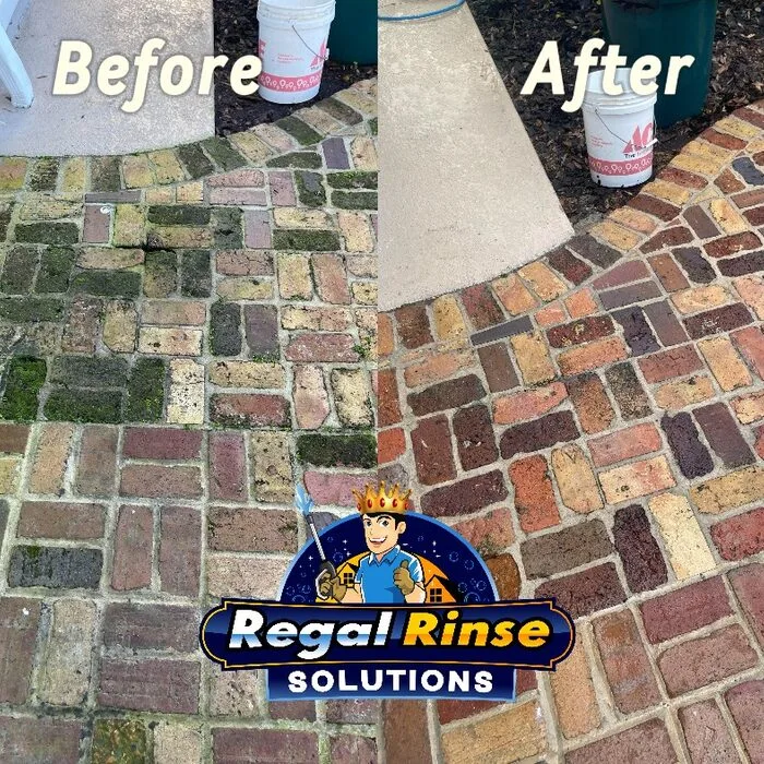 Paver sealing before and after