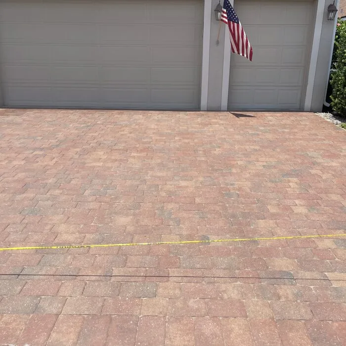 Paver sealing before and after