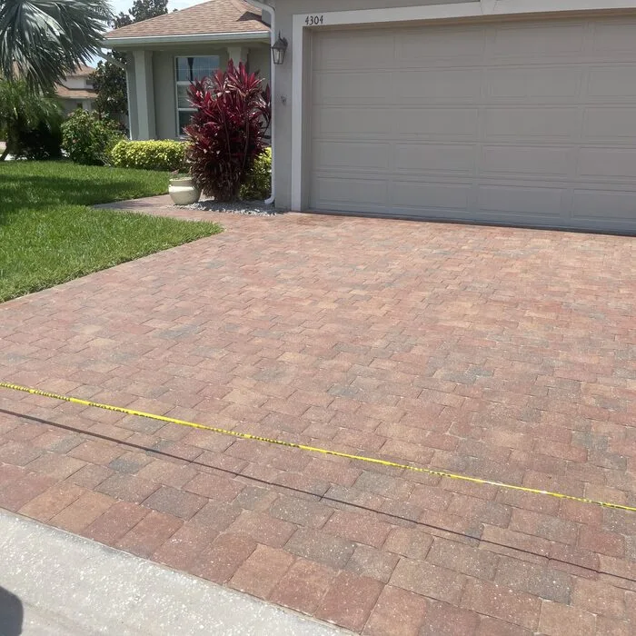 Paver sealing before and after